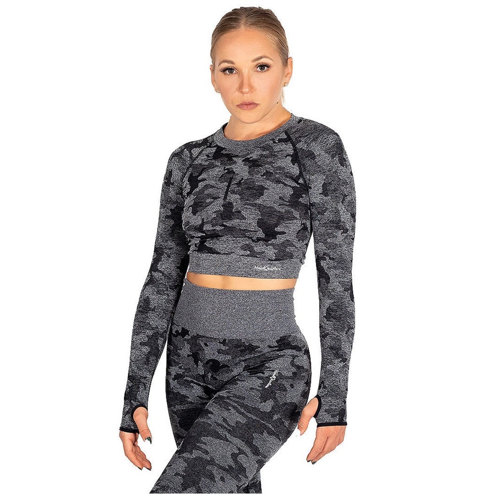 Camo designer Black and gray camo fitness set - Picture 14 of 16
